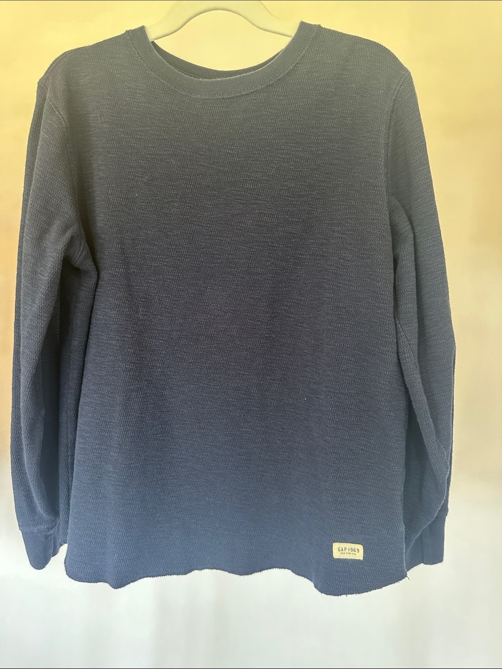 GAP Navy Blue Waffle Knit Pullover